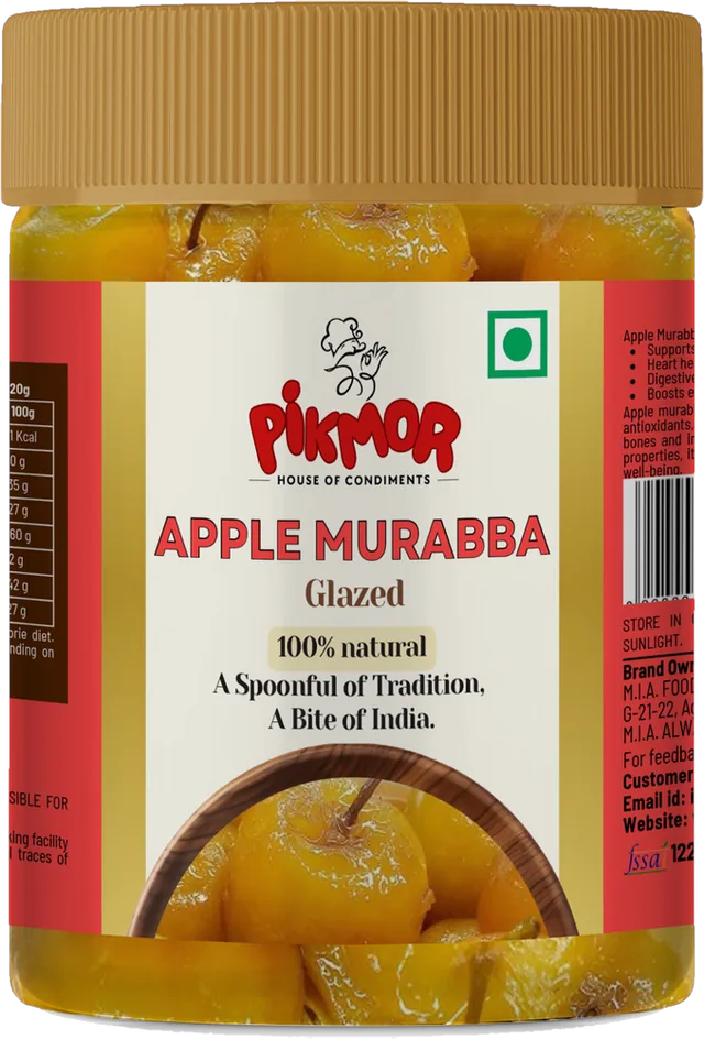 Apple Murabba Glazed jar